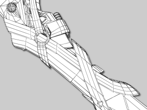 sci-fi swords pack Modello 3D