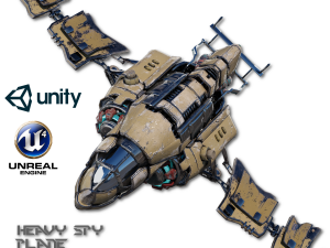 heavy spy plane 3D मॉडल