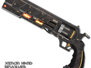 xenon hand revolver 3D Model