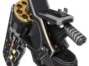 xenon hand revolver 3D Model