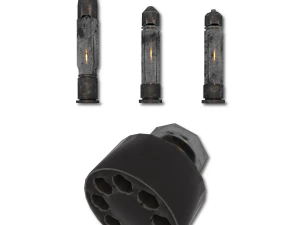 xenon hand revolver 3D Model