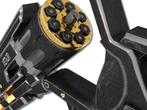 xenon hand revolver 3D Model