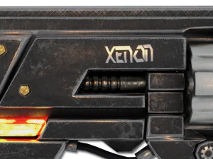 xenon hand revolver 3D Model