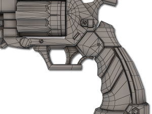 xenon hand revolver 3D Model