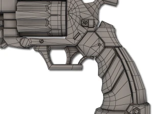 xenon hand revolver 3D Model