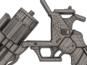 xenon hand revolver 3D Model