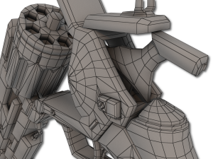 xenon hand revolver 3D Model