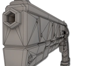 xenon hand revolver 3D Model