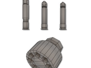 xenon hand revolver 3D Model