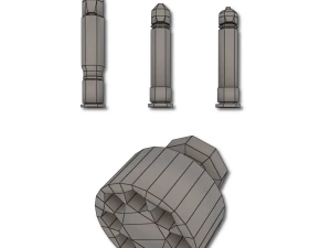 xenon hand revolver 3D Model