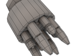 xenon hand revolver 3D Model