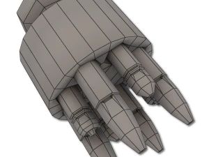xenon hand revolver 3D Model