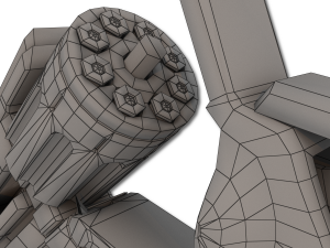 xenon hand revolver 3D Model