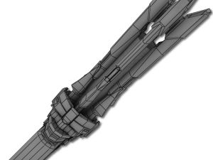 plasma laser canon 3D Modell