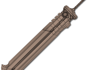 heavy full metal sword 3D मॉडल