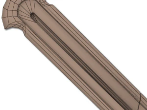 heavy full metal sword 3D Model