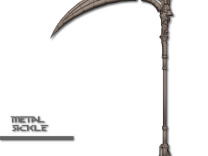 metal sickle Model 3D