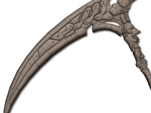 metal sickle Model 3D