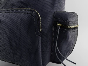 mochila de couro e nylon para mulheres Modelo 3D