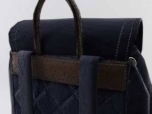mochila de couro e nylon para mulheres Modelo 3D