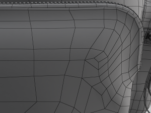 leather and nylon rucksack for women Modelo 3D