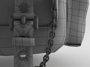 mochila de couro e nylon para mulheres Modelo 3D