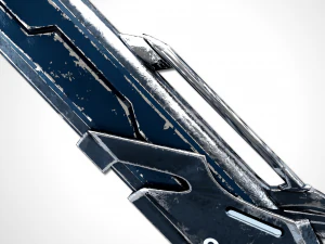 sci-fi frozen sword - remake 3D Model
