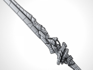 sci-fi frozen sword - remake 3D मॉडल