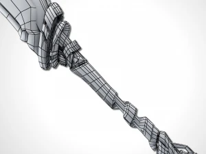 sci-fi frozen sword - remake 3D Model