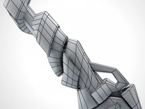 sci-fi frozen sword - remake 3D Model