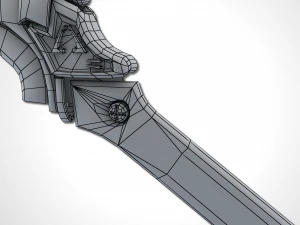 dark long blade - remake 3D Model