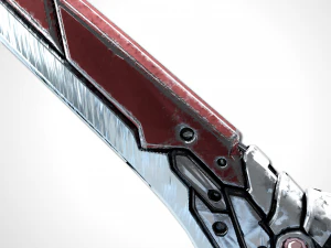 &eacute;p&eacute;e bicolore - remake Modèle 3D