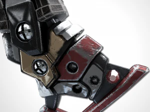 &eacute;p&eacute;e bicolore - remake Modèle 3D