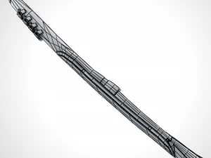 &eacute;p&eacute;e bicolore - remake Modèle 3D