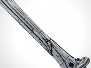 &eacute;p&eacute;e bicolore - remake Modèle 3D