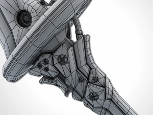 &eacute;p&eacute;e bicolore - remake Modèle 3D