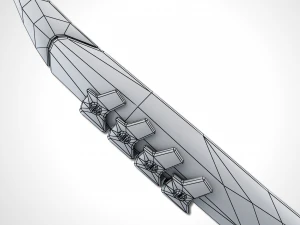 &eacute;p&eacute;e bicolore - remake Modèle 3D