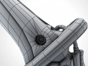 &eacute;p&eacute;e bicolore - remake Modèle 3D