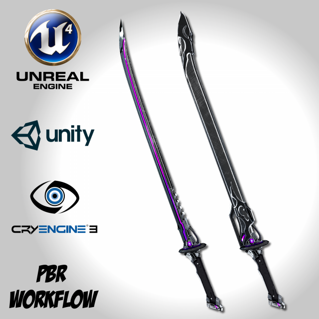 void sword - remake 3D मॉडल .c4d .max .obj .3ds .fbx .stl .blend 