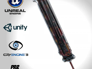 ağır tam metal kılı&ccedil; - yeniden yapımı 3D Model