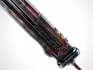 heavy full metal sword - remake 3D Model