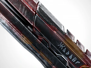 heavy full metal sword - remake 3D Model