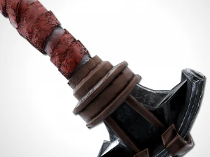 heavy full metal sword - remake 3D Model