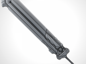 heavy full metal sword - remake 3D मॉडल