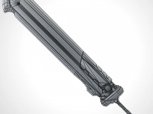 heavy full metal sword - remake 3D Model