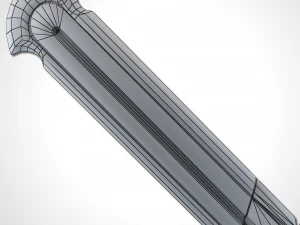 heavy full metal sword - remake 3D Model
