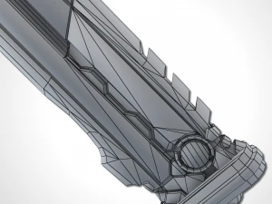 heavy full metal sword - remake 3D Model