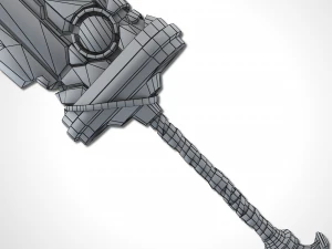 heavy full metal sword - remake 3D Model