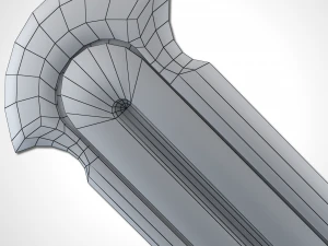 heavy full metal sword - remake 3D Model