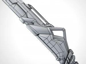 sci-fi swords pack 2 3D Model
